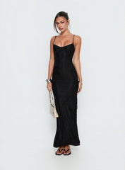 Amika Lace Maxi Dress Black