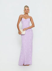 Love From Portofino Corset Maxi Dress Lilac