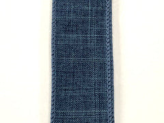 1.5" Denim Blue Ribbon Bolt