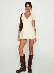 Loveliness Romper Lemon