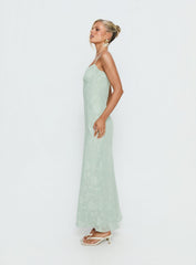 Avienna Maxi Dress Sage Burnout