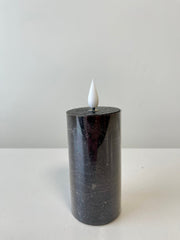 Wax black LED votive flameless candle 2 x 4 inch for traditional home decor from Magnolias Home Decor