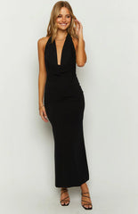 Aura Black Maxi Dress