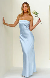 Maiah Blue Formal Maxi Dress