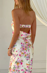 Maiah Yellow Bloom Prom Dress