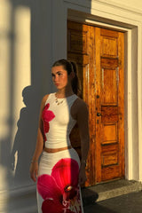 Payge White Orchid Maxi Skirt