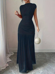 Ruched Bodycon Maxi Dress