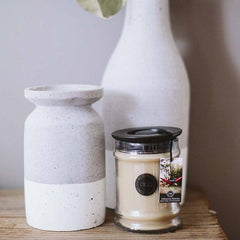 Bridgewater Afternoon Retreat soy blend candle moss teak sandalwood bergamot home fragrance gift from Magnolias Home Decor