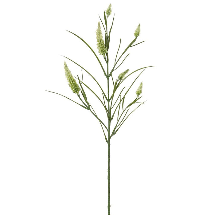 Silk cream narrowleaf clover spray 24 inch for farmhouse transitional everyday home decor from Magnolias Home Decor