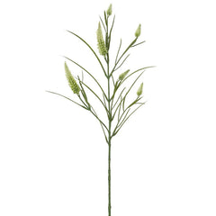 Silk cream narrowleaf clover spray 24 inch for farmhouse transitional everyday home decor from Magnolias Home Decor