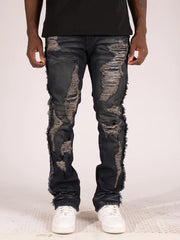 Makobi Danielli unzipped denim jacket, stylish blue denim with zipper detailing, casual fashion piece from MAKOBI.
