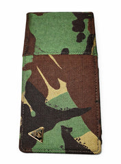 Mint magnet money clip wallet showing a sleek leather design with a metal magnetic clip for cash and cards.