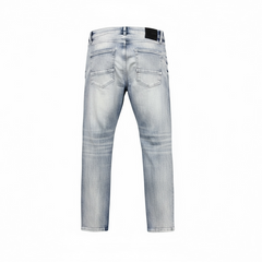 Spark Slim Fit Stretch Denim in Blue Sand, men's blue denim jeans with a slim fit and comfortable stretch fabric.