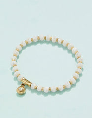 Spartina Splash Alljoy gold stretch bracelet tarnish free water resistant for everyday gift from Magnolias Home Decor