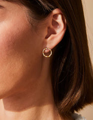 Spartina Splash Endless crystal stud earrings gold tarnish free for everyday gift from Magnolias Home Decor