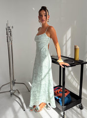 Avienna Maxi Dress Sage Burnout
