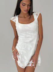 Lucienna Mini Dress White Floral