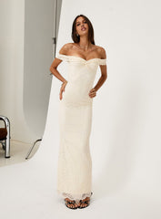 Anabeila Strapless Maxi Dress Lemon