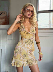 Daisybelle Halter Mini Dress Multi