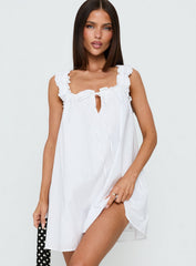 Swing Mini Dress White Tall