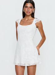 Lucienna Mini Dress White Floral