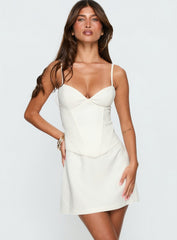 Julisa Corset Mini Dress White