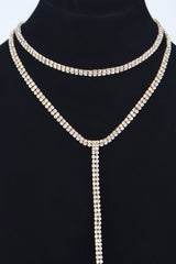 Shine On Me Double Layered Choker Necklace - Gold