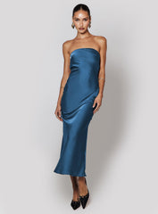 Haley Maxi Dress Mid Blue