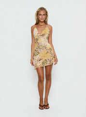 Daisybelle Halter Mini Dress Multi