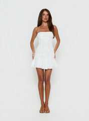 Delamere Mini Dress White Burnout
