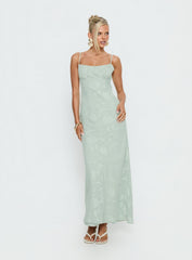 Avienna Maxi Dress Sage Burnout