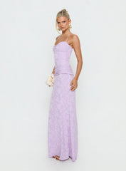 Love From Portofino Corset Maxi Dress Lilac