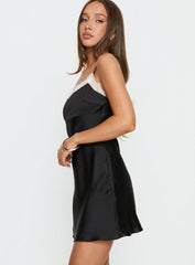 Serabelle Lace Mini Dress Black / Cream