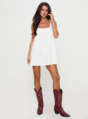 Alanah Mini Dress White Tall