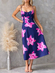 Floral Print Midi Cami Dress