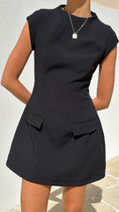 Thea Mini Dress - Black
