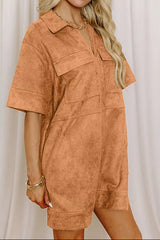 Johnny Collar Half Sleeve Dress