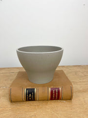 Gray Round Plastic Planter