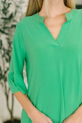 Lizzy Sunday Dress in Emerald