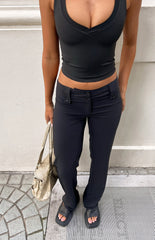Vice Black Low Waist Pant
