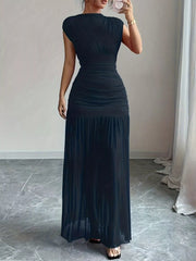 Ruched Bodycon Maxi Dress