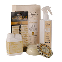 Tyler Candle Diva glamorous gift suite VI auto spray wash candle linen for gift from Magnolias Home Decor