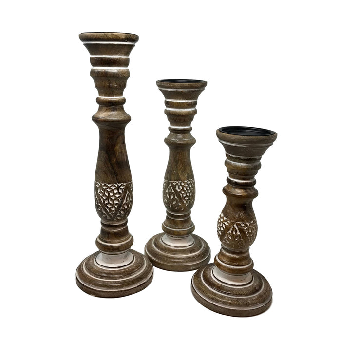 Fern Design Candle Holder - 3 Sizes