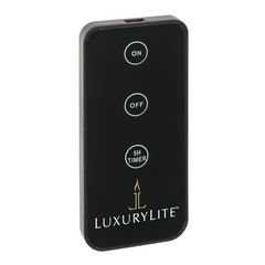 Black handheld flameless candle remote control for traditional home decor from Magnolias Home Decor