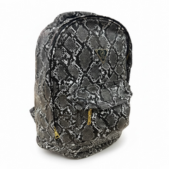 Black Mint Cobra backpack with adjustable straps and multiple compartments, designed for stylish everyday accessories.