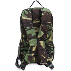Mint camo smell-proof backpack with adjustable straps and multiple compartments, designed for discreet storage and transport.