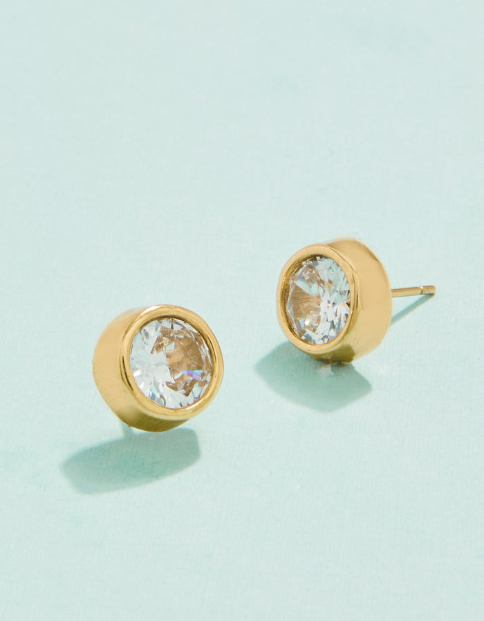 Spartina Splash Lighthouse gold stud earrings tarnish free for everyday gift from Magnolias Home Decor