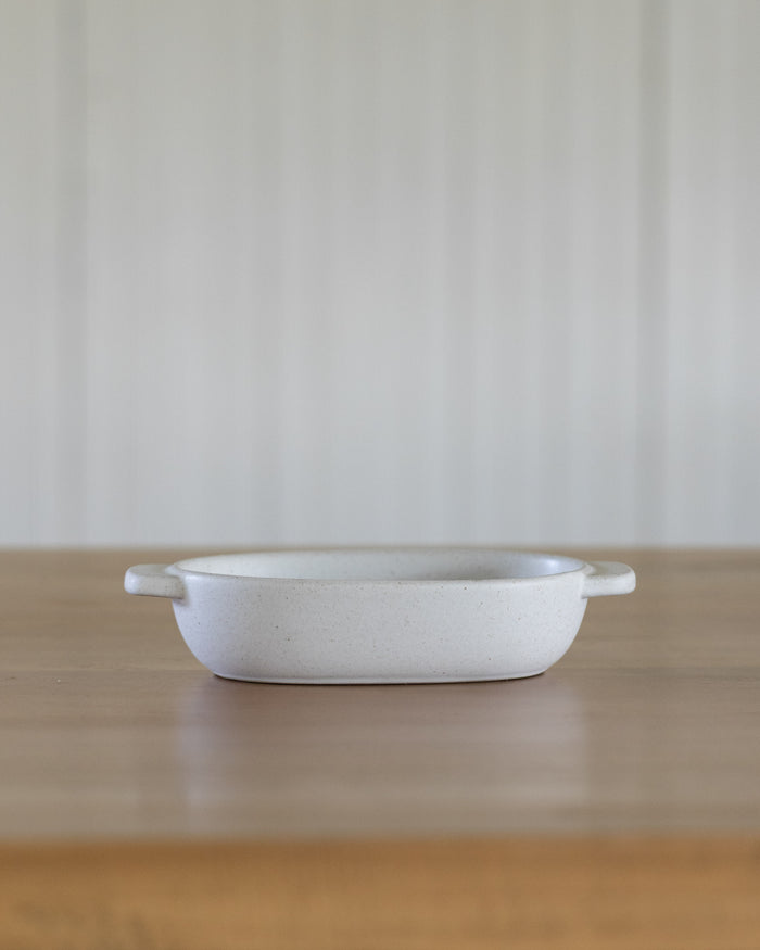 White Baking Dish