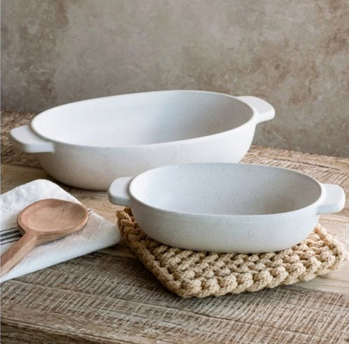 White Baking Dish
